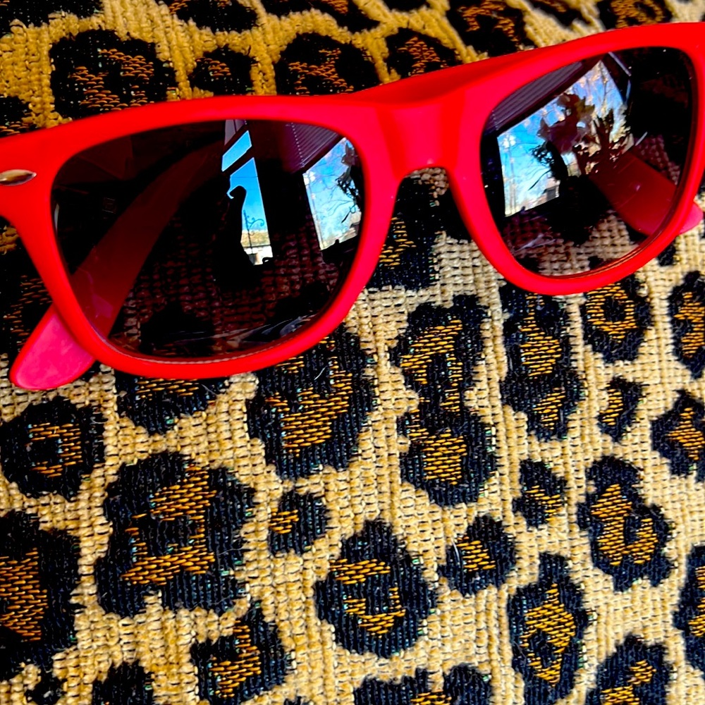 Retro Rewind Red Sunglasses